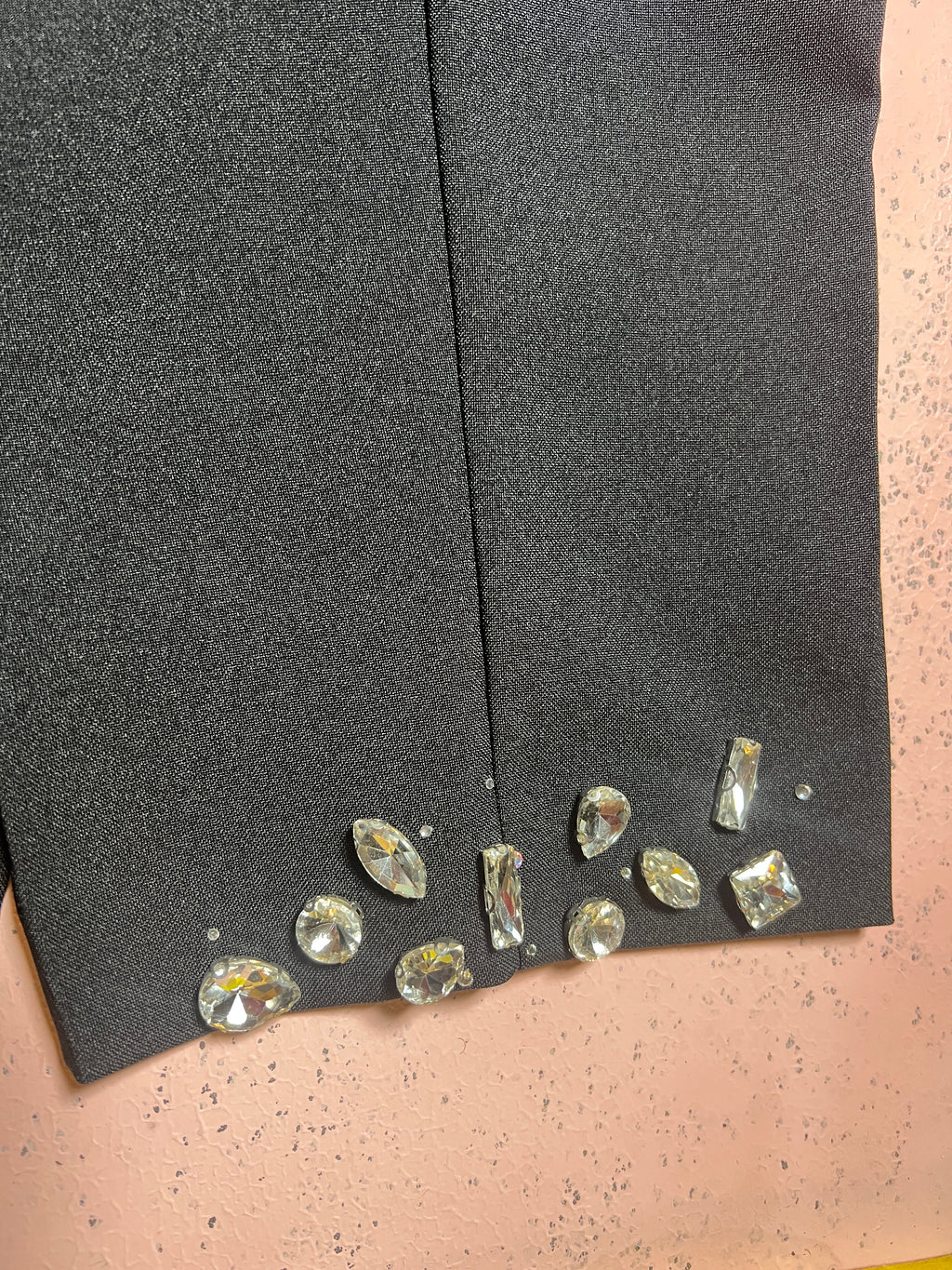 Black crystal trouser