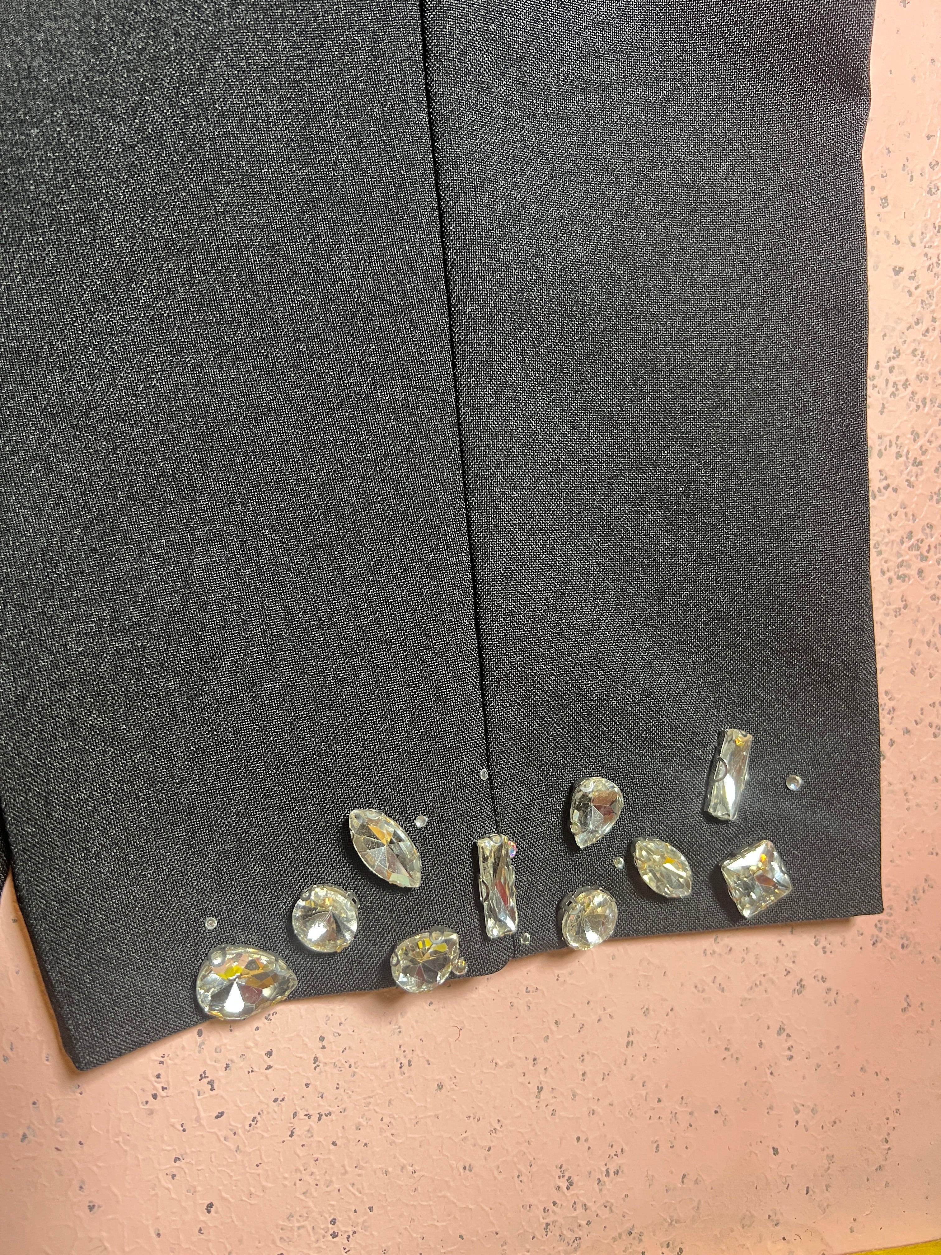 Black crystal trouser