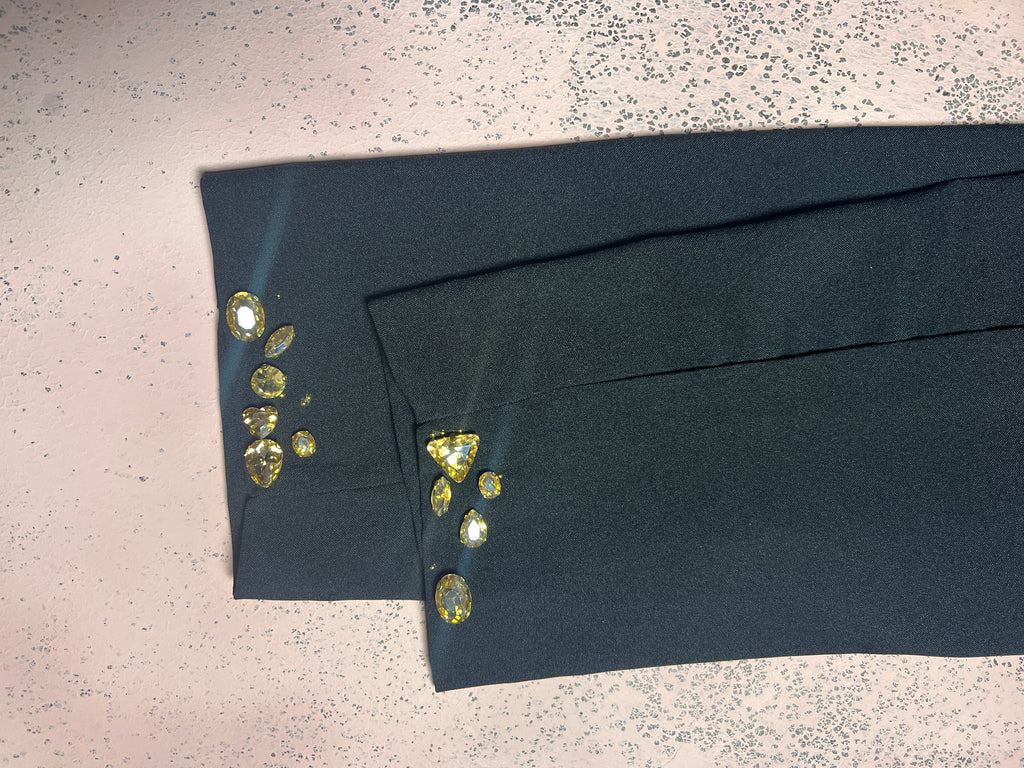 Black crystal trouser