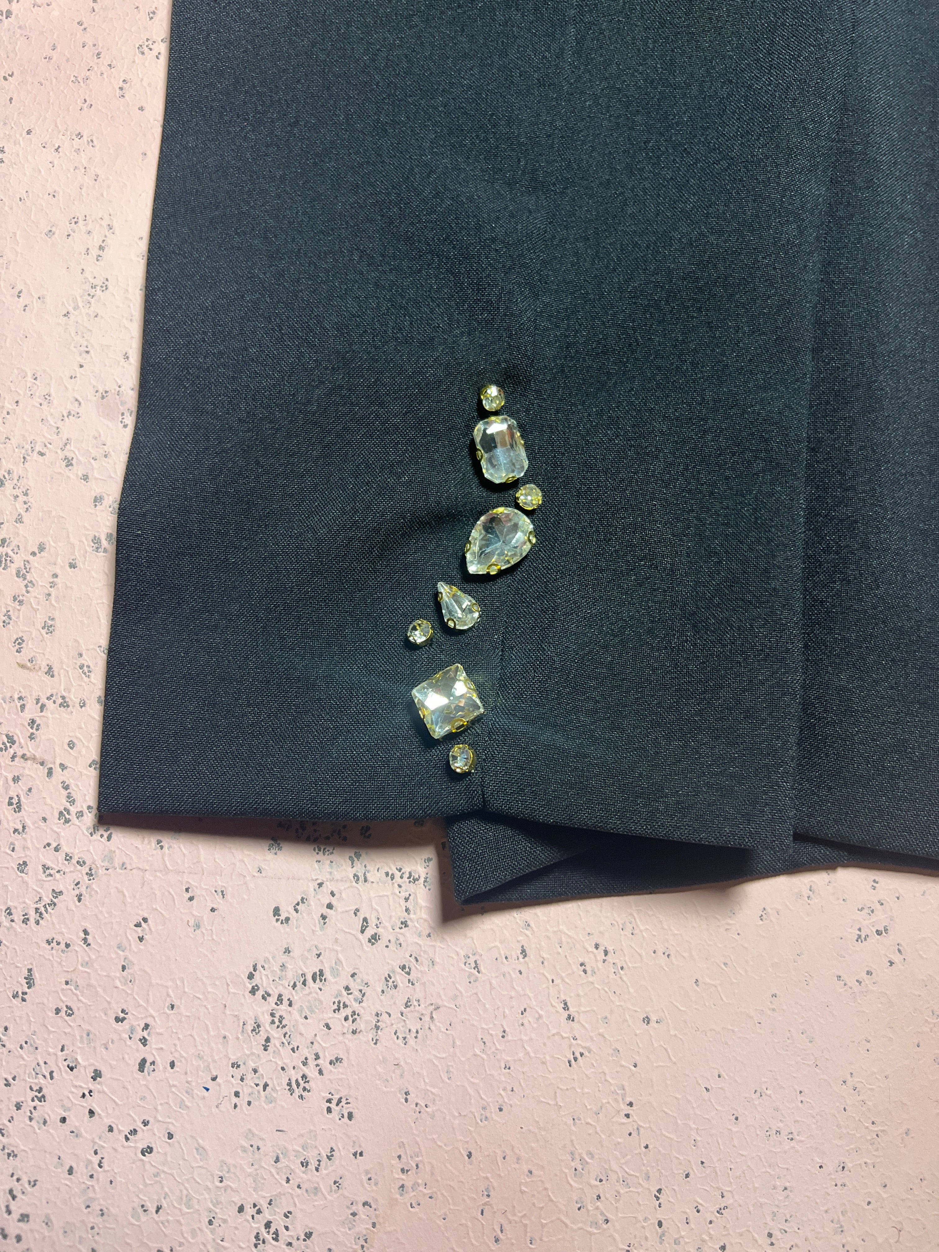 Black crystal trouser