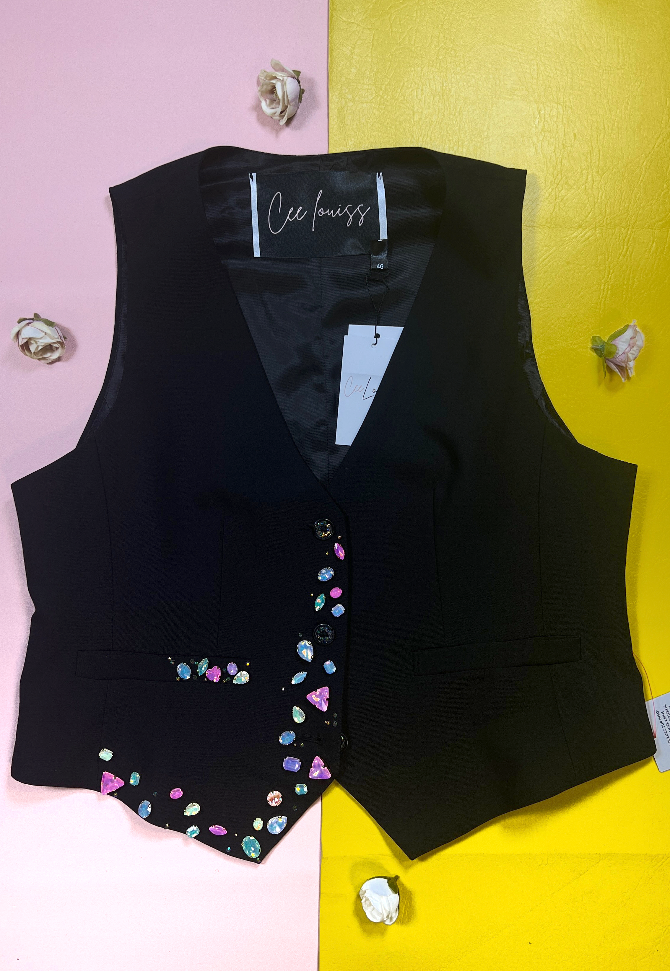 Iridescent tailored waistcoat