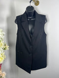 Long black waistcoat