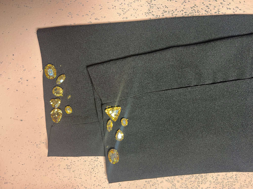 Black crystal trouser