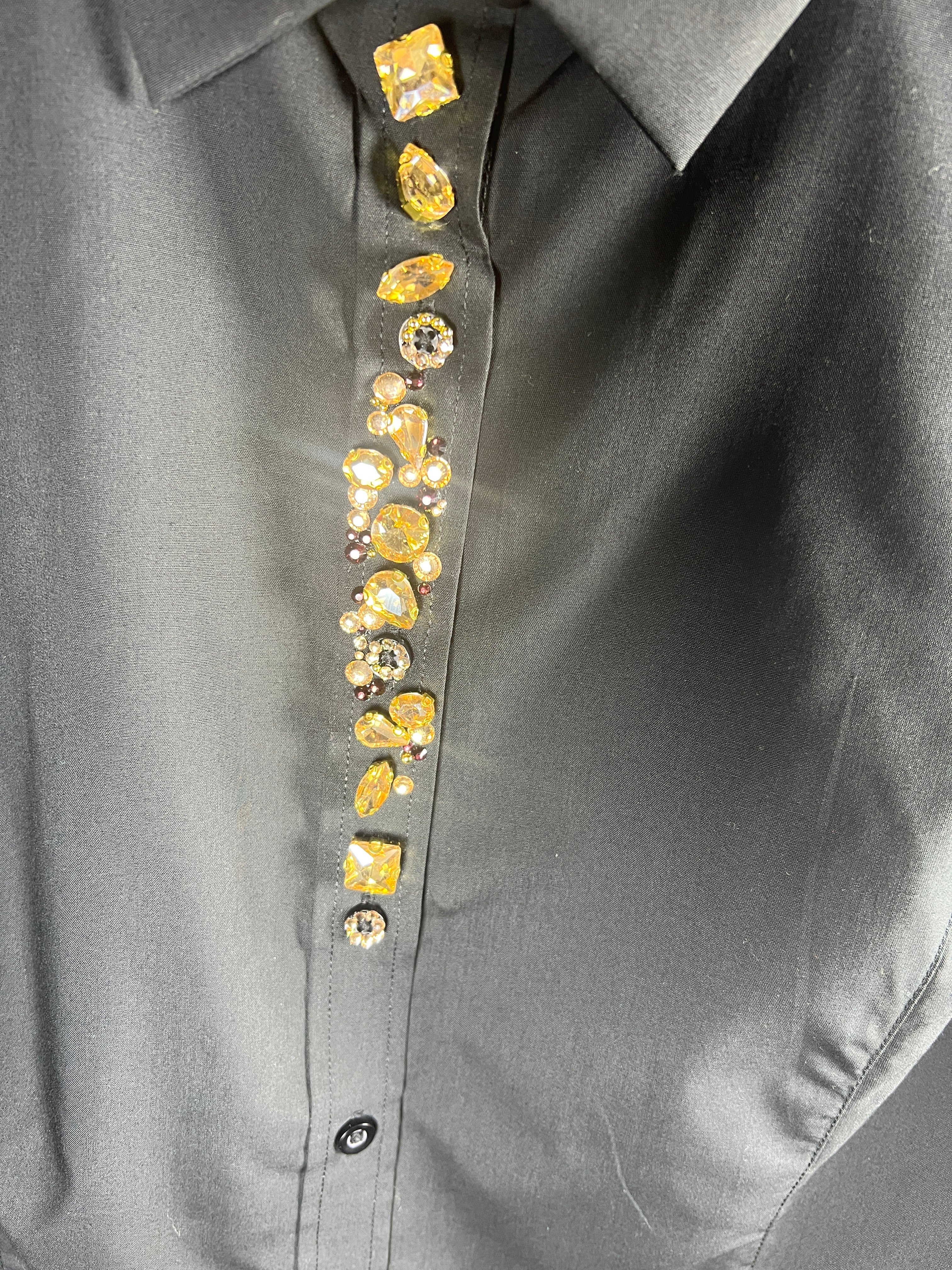 Gold crystal shirt