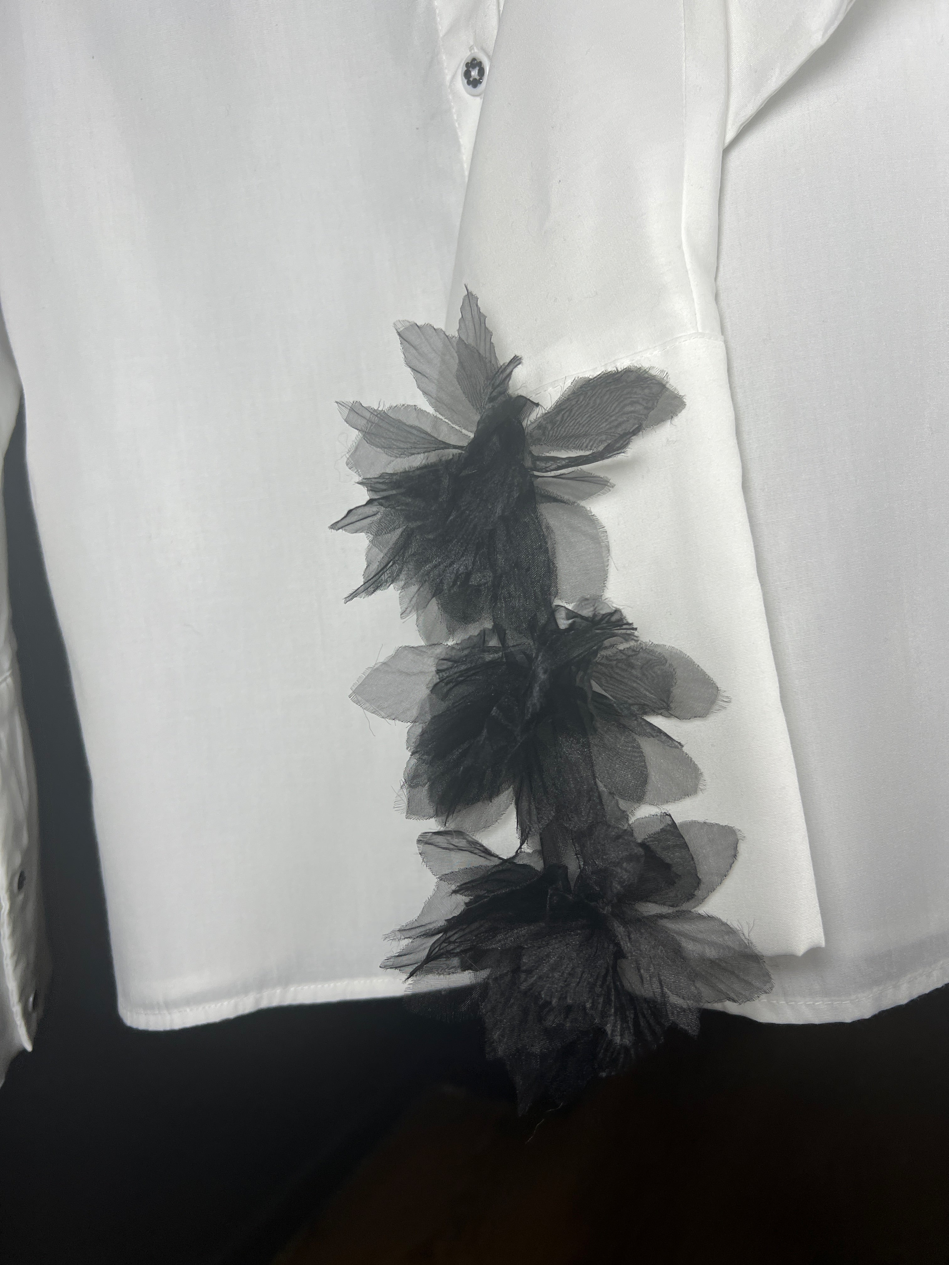 White feather shirt