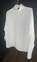 White pearl crystal shirt