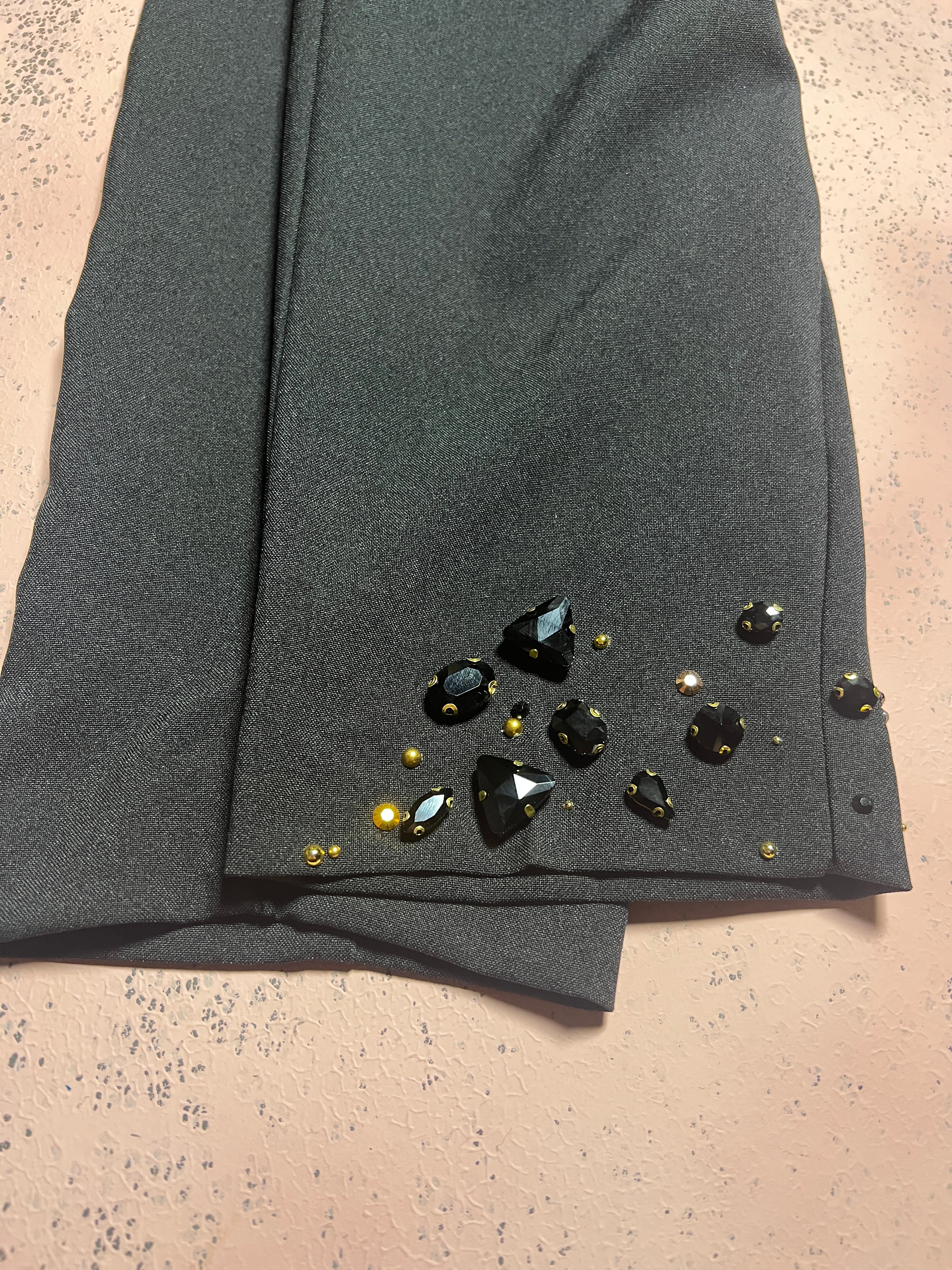 Black crystal trouser