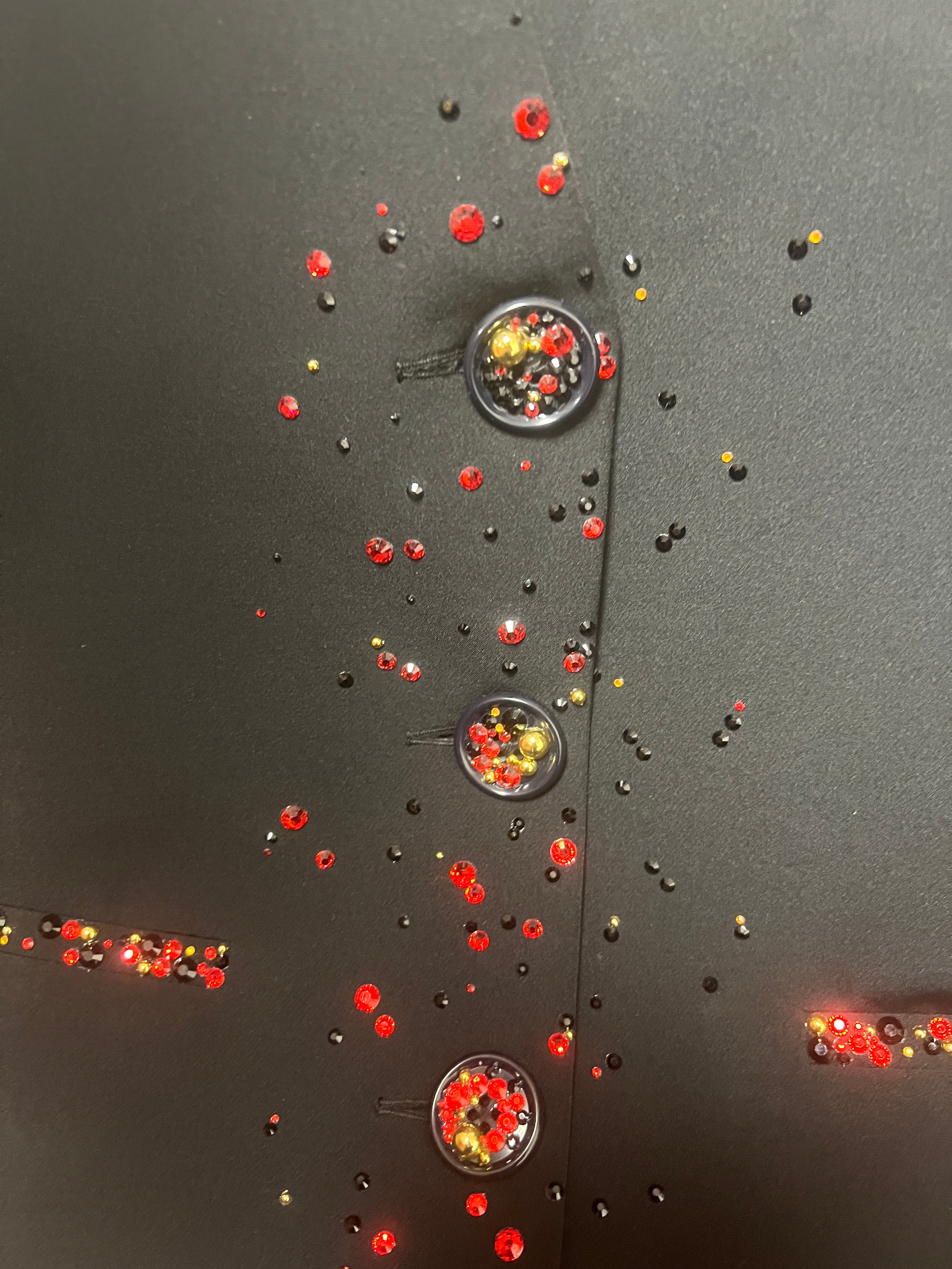 Red tailored waistcoat