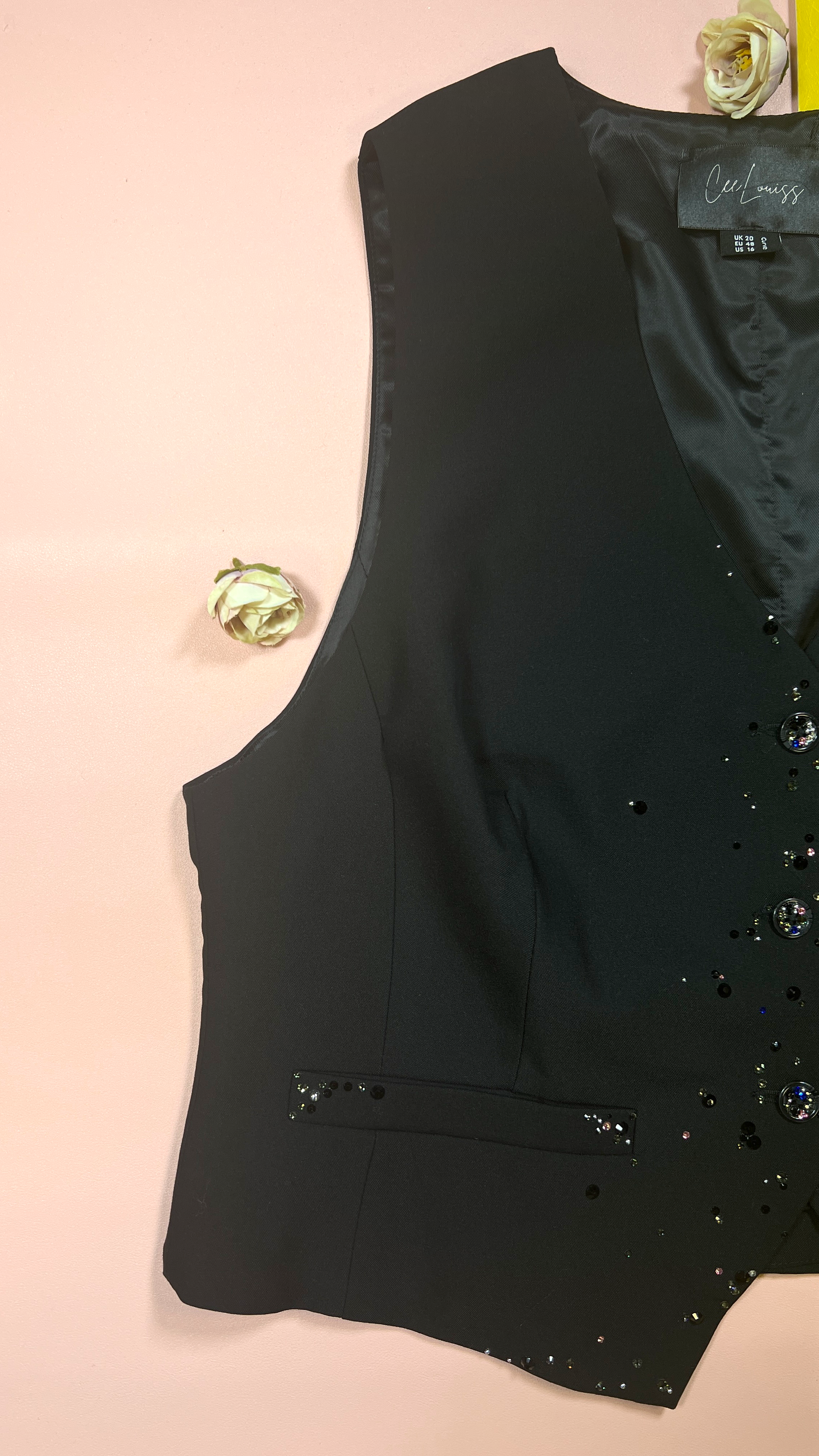 Grey tailored waistcoat