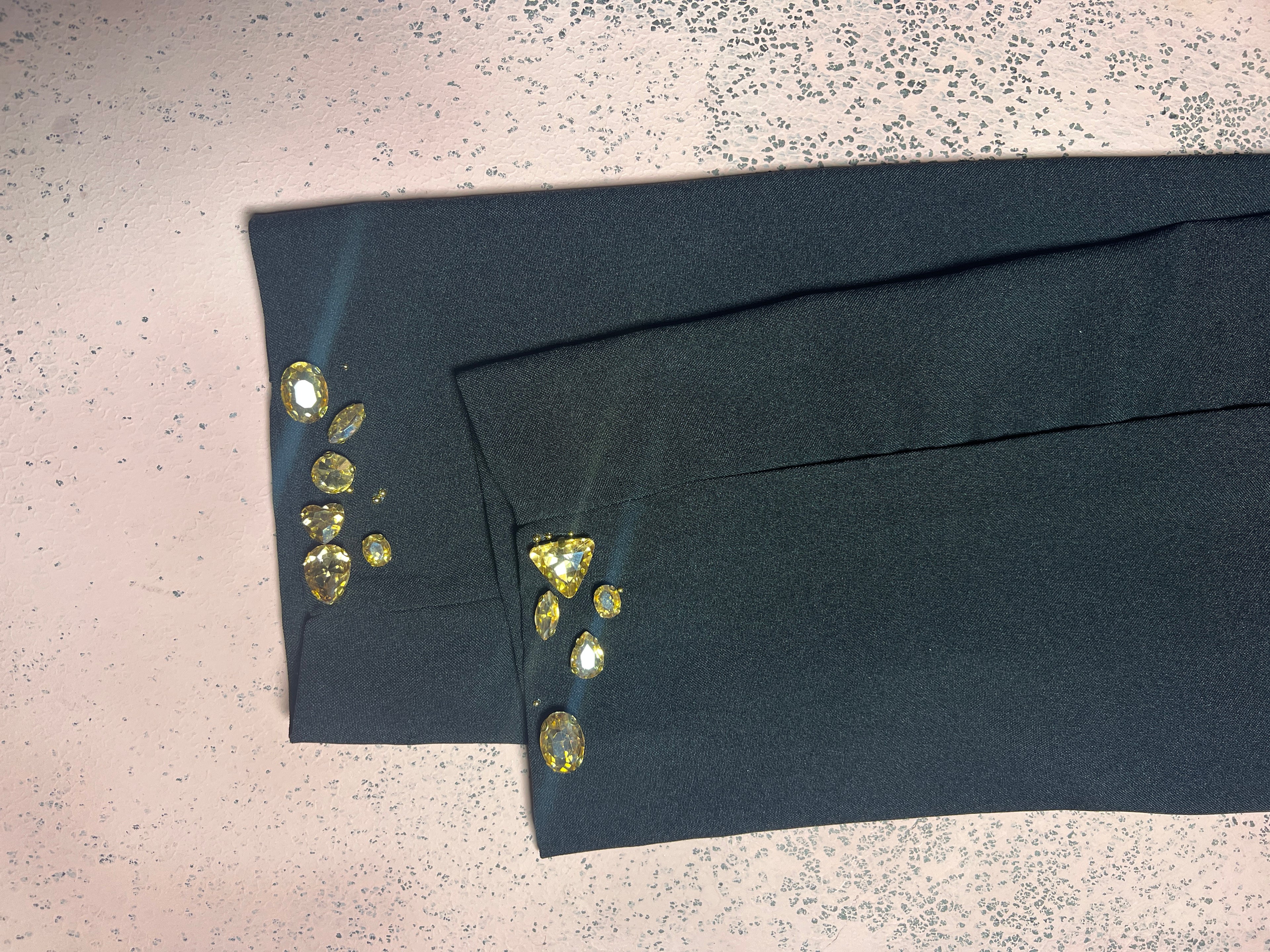 Black crystal trouser