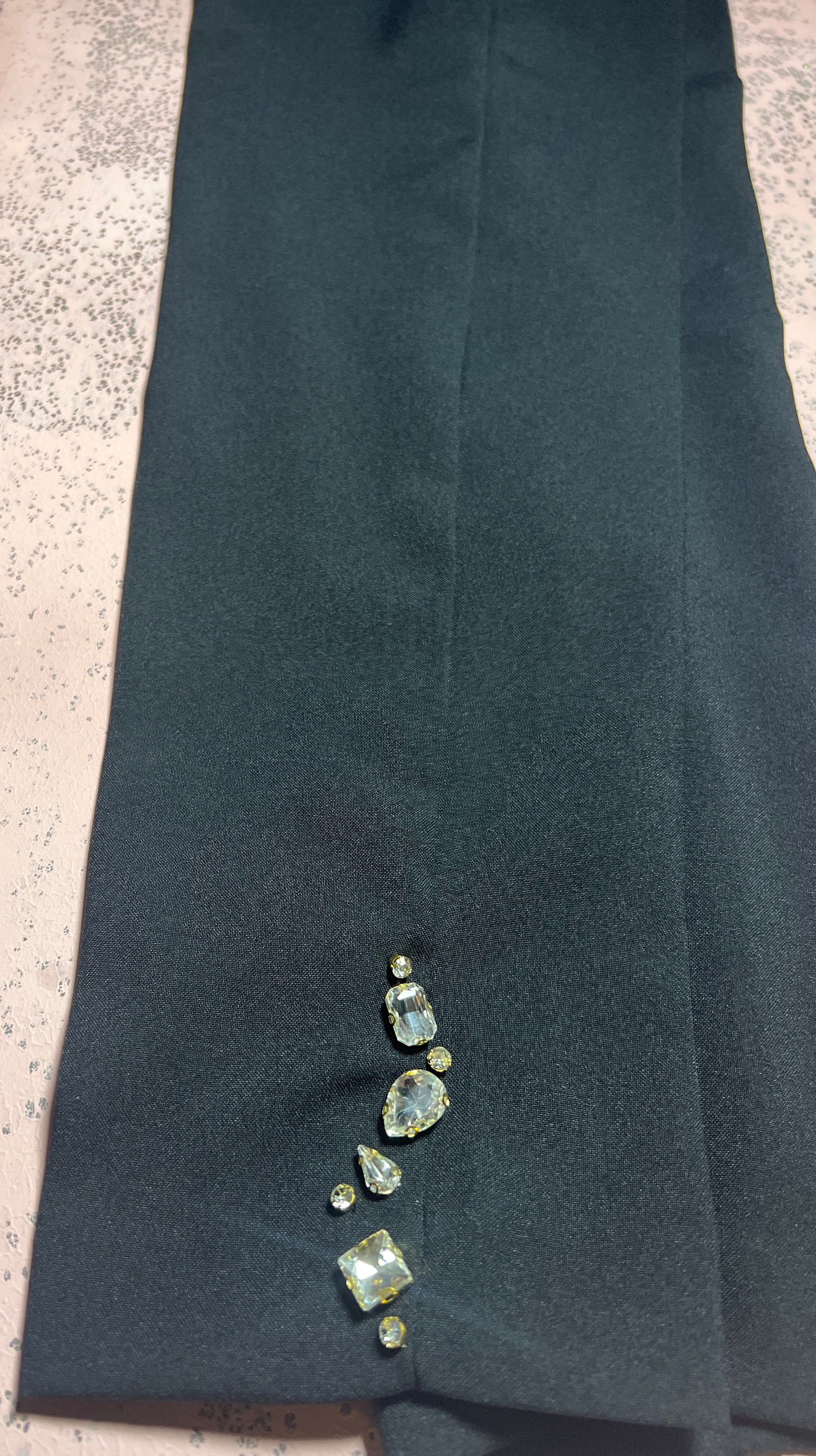Black crystal trouser