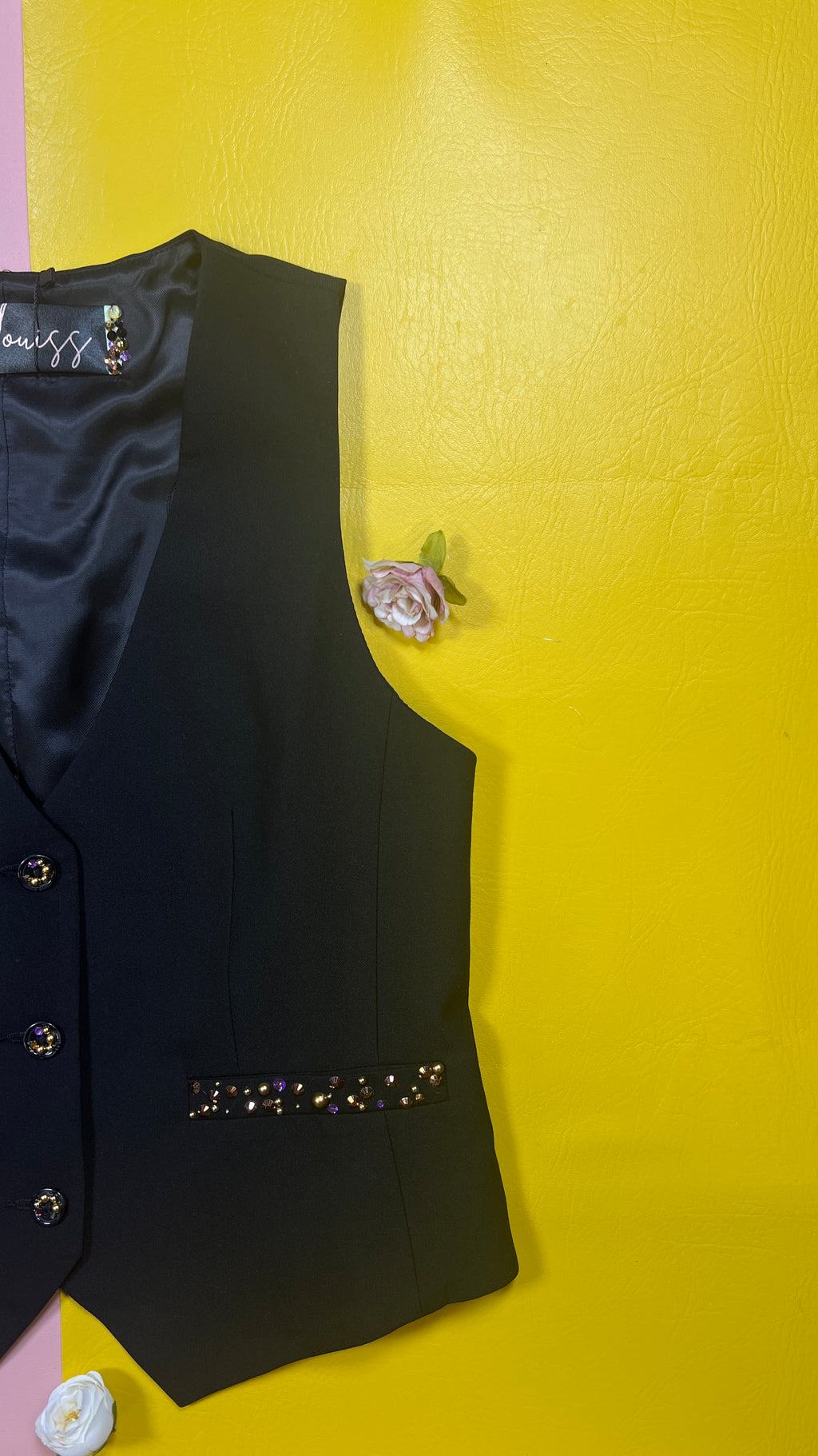 Gold tailored waistcoat