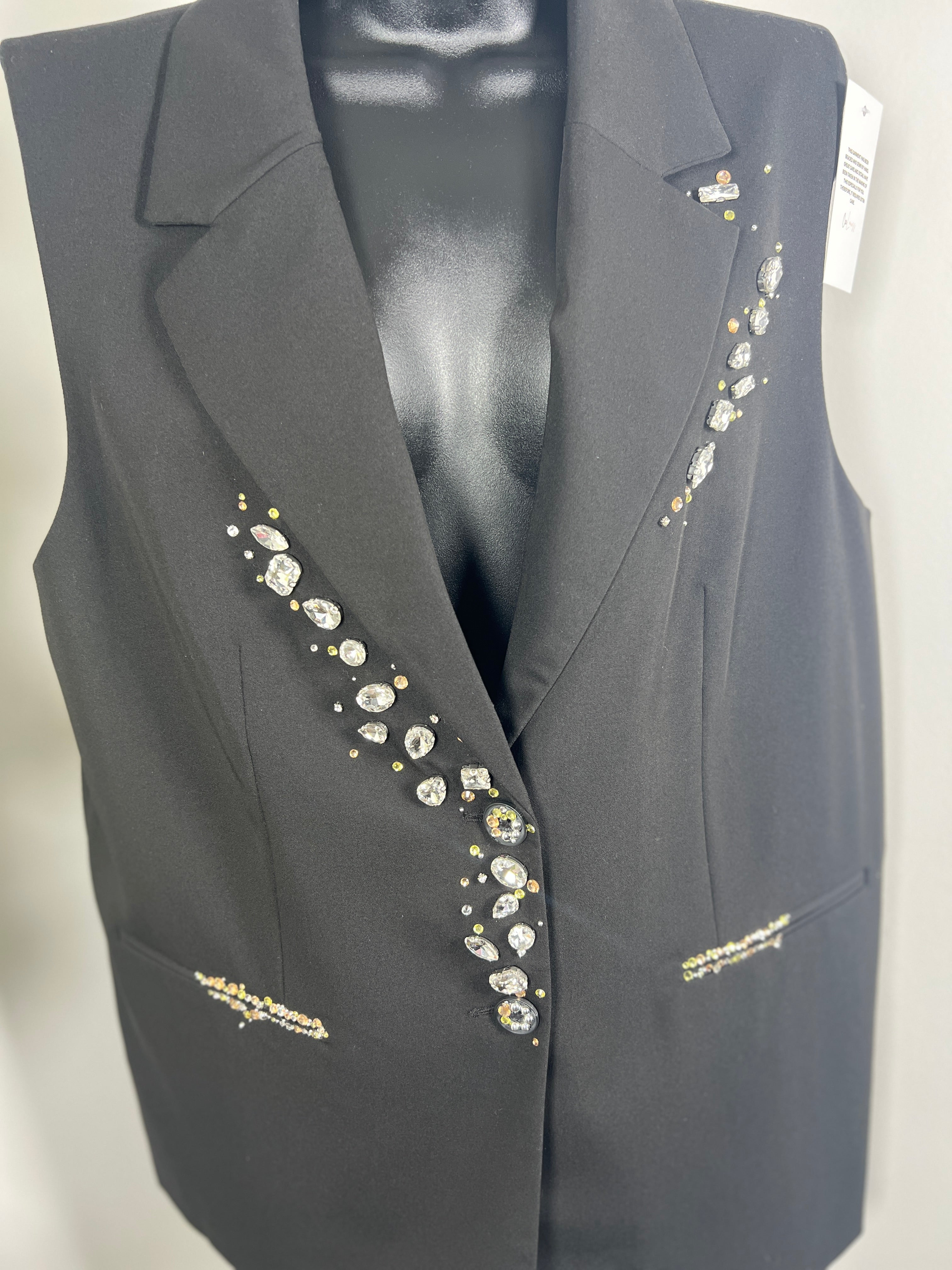 Long gold waistcoat