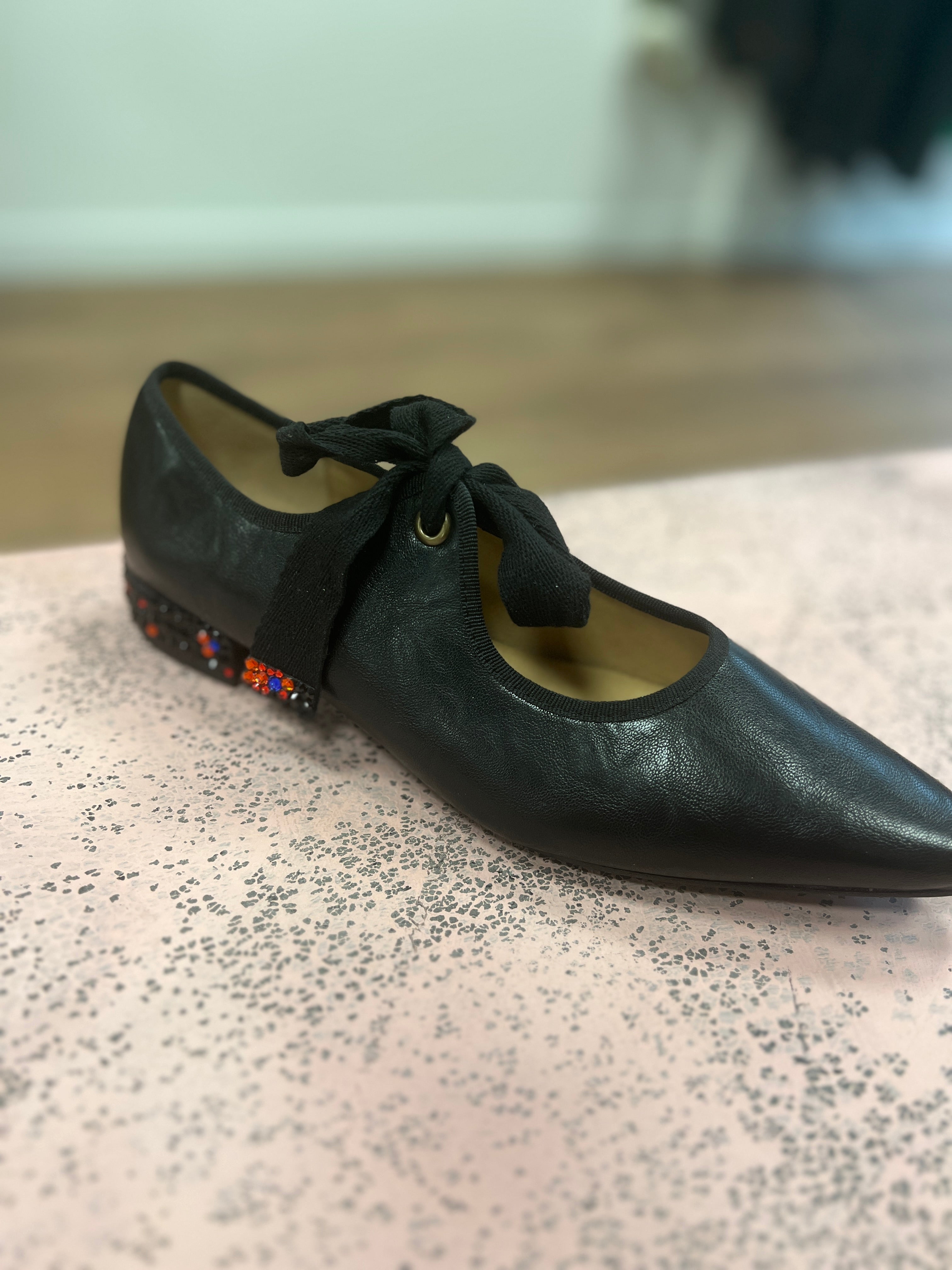 Black leatherette Shoes