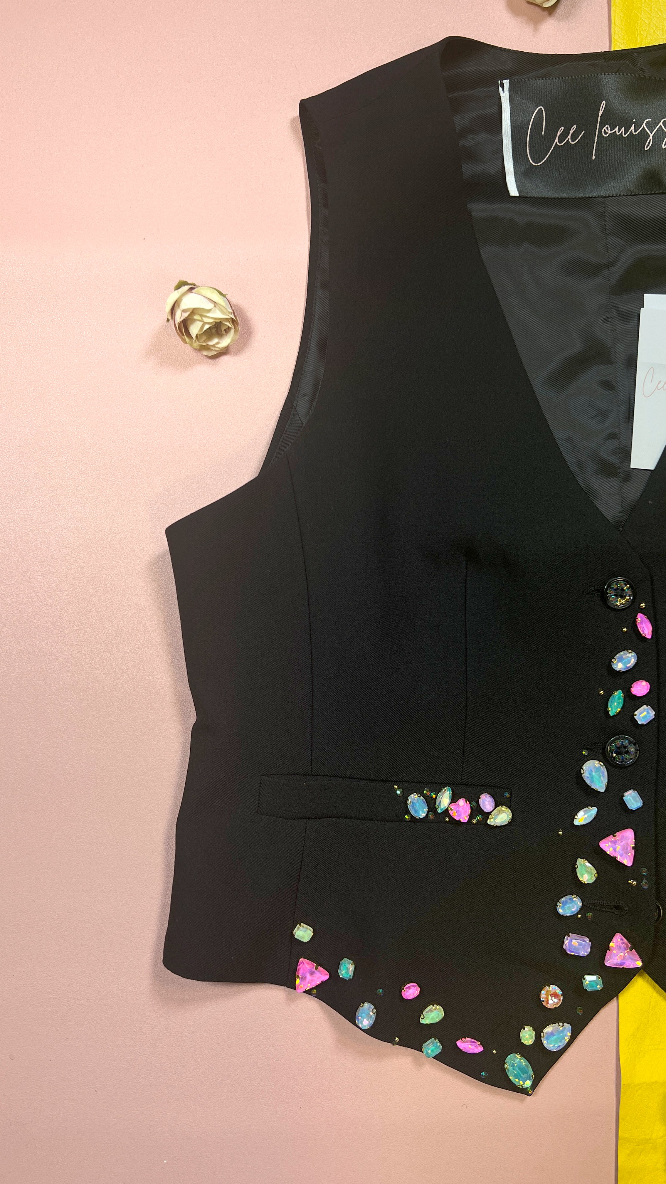 Iridescent tailored waistcoat