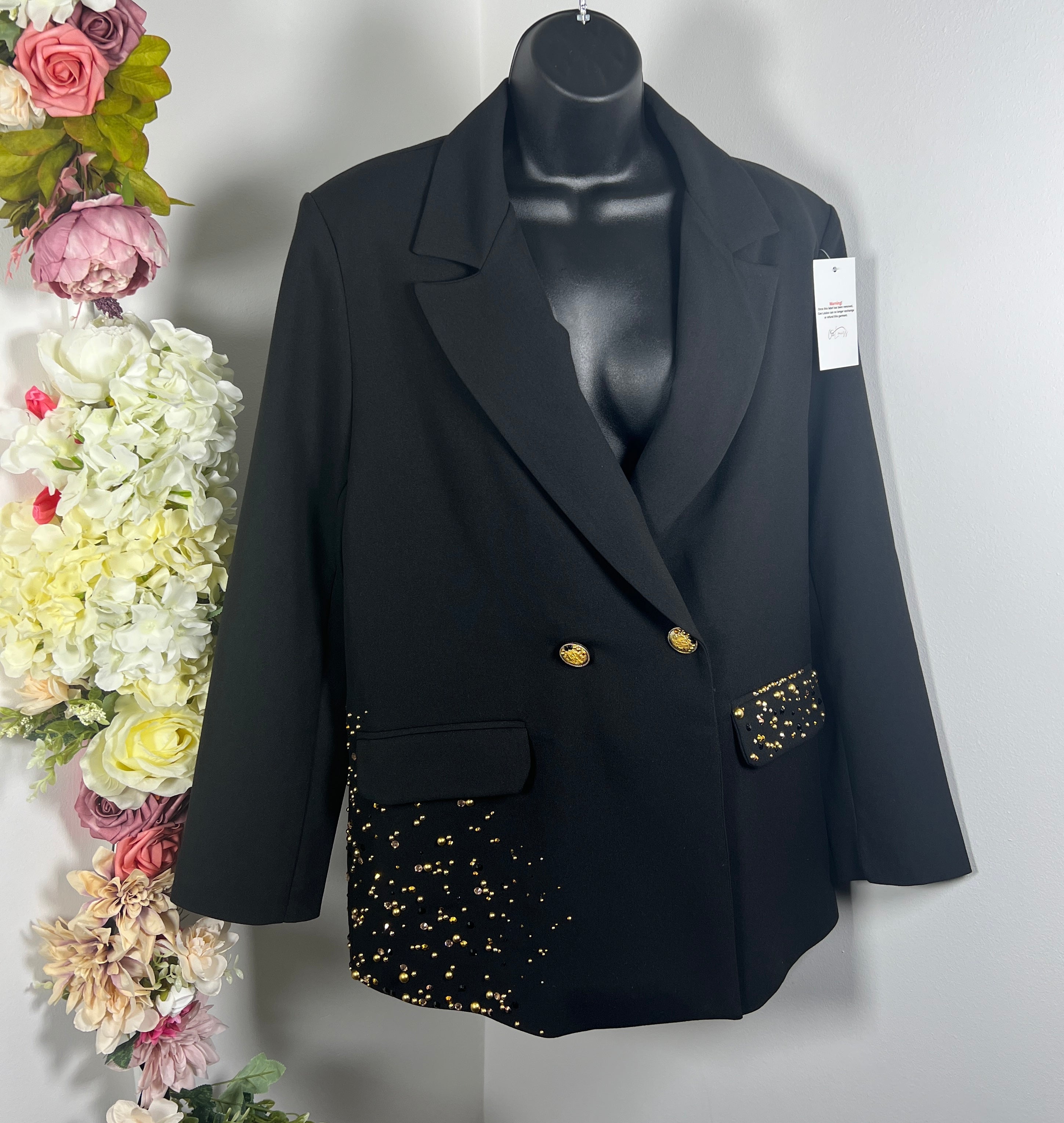 Gold studded Blazer